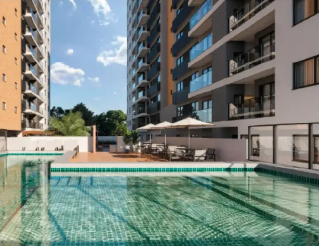 2 quartos sendo 1 suíte- lazer completo piscina, academia etc. -Areias - São José - SC