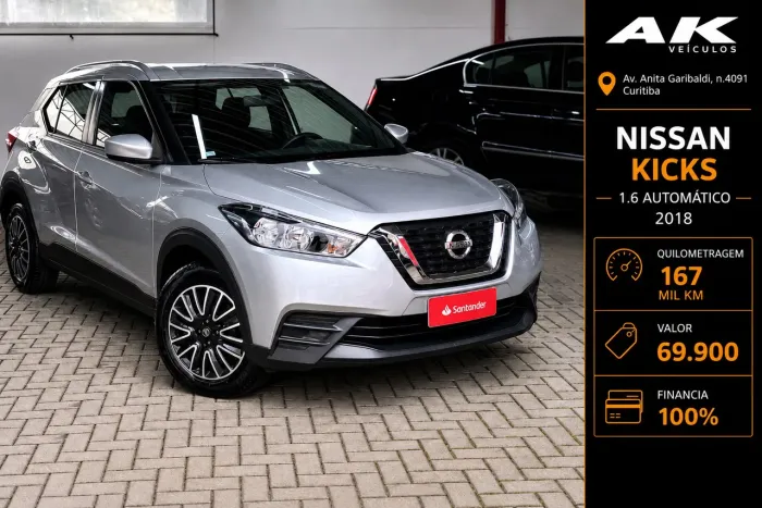 Nissan Kicks S 1.6 16V Flex 5P Aut. 2018