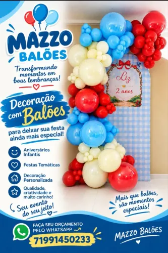 Enchimento e decoração com Balões