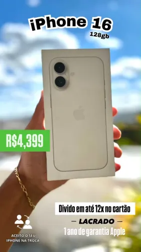 iPhone 16 Lacrado, garantia Apple