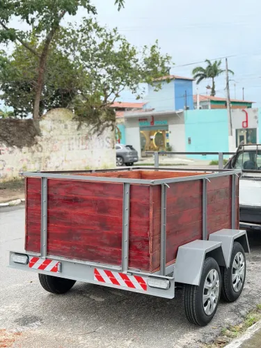 Reboque dois eixos novo