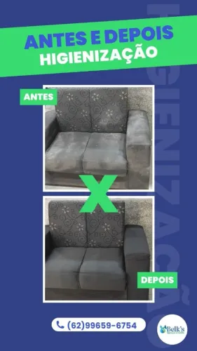 Limpeza de sofás, colchões e interior de veículos.