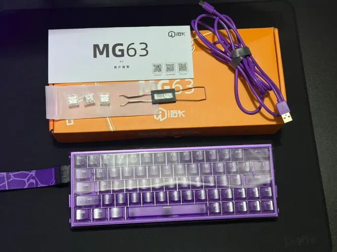 Teclado Magnético IROK MG63 - ROXO