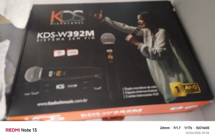 Microfones sem fio kadoshi novo