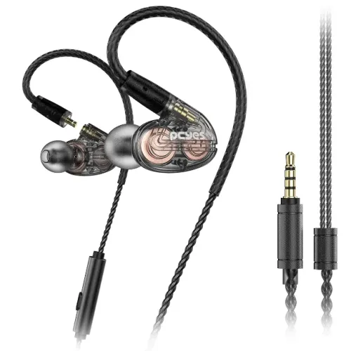 Fone De Ouvido Gamer Pcyes Kheper, 2 Drivers Dinamicos, Intra Auricular, P3 3,5Mm, Cabo De