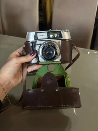 *ITEM DE COLECIONADOR* Câmera Analógica Vintage Franka Alemã + Case Original Couro
