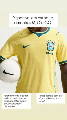 Camisa Futebol Brasil 2026