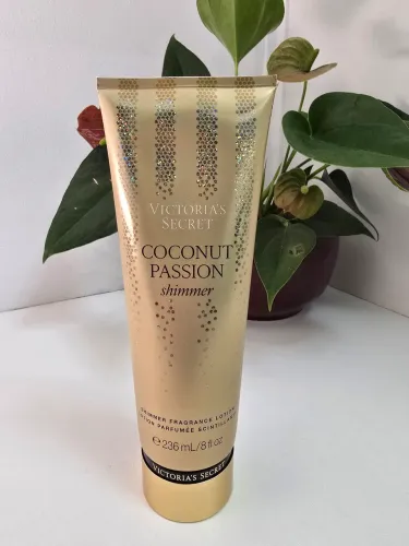 coconut passion shimmer loção hidratante victoria's secret 236 ml, novo