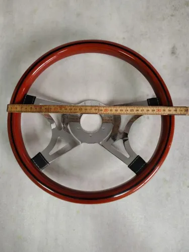 Volante de Madeira Vintage de 33cm Retro