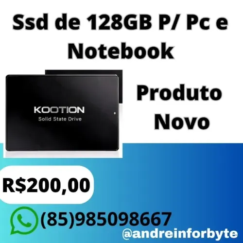 SSd Kootion de 128Gb Novo