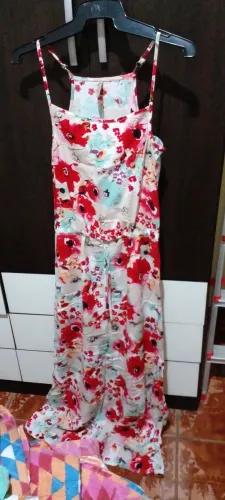 Vestido viscose semi novo veste M G