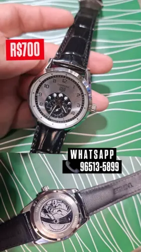 Relógio TAG HEUER ASTRONOMER AUTOMÁTICO PULSEIRA DE COURO