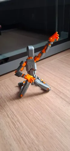 Boneco Articulado Dummy 13 Cinza e Laranja