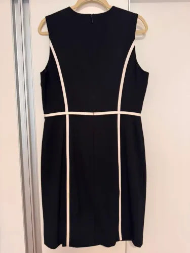 Vestido Calvin Klein Original Preto e Branco | Tubinho Premium | Sofisticado