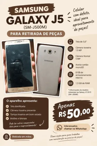 Celular com defeito