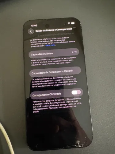 iphone 13 128gb tela trincada