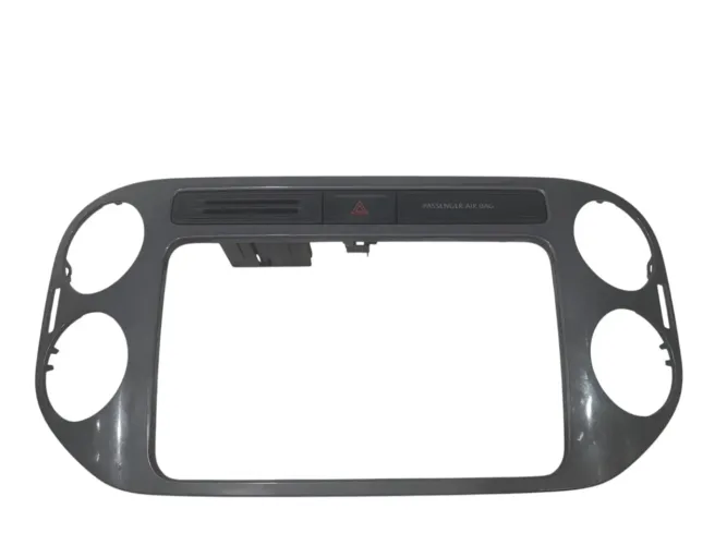 Moldura Painel Central Multimídia Vw Tiguan 2012 Á 2017