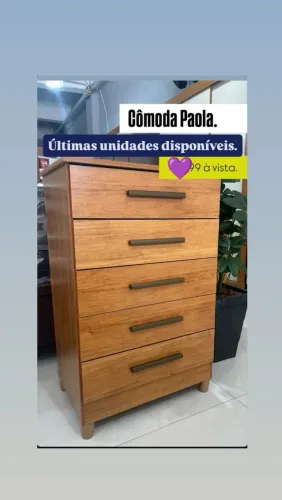 Belíssima Cômoda 5 gavetas com pés!!