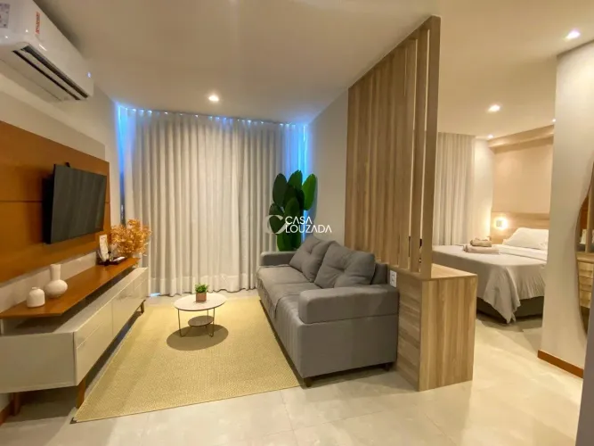 Apartamento 01 quarto alto padrão na Praia de Itapuã.