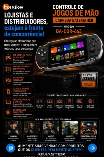 CONTROLE DE JOGOS DE MÃO RETRÔ