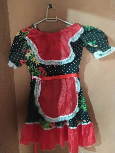 Vestido infantil para festa Junina