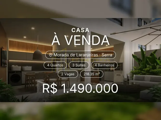 Morada de Laranjeiras: Casa Moderna com 4 Quartos e Área de Lazer Completa!
