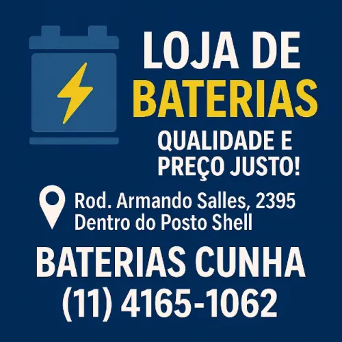 Baterias automotivas de 45 a 150 amperes, semi novas e novas também de carro