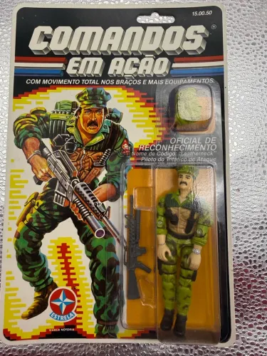 Comandos em Ação Estrela Oficial de Reconhecimento - 1991 - Com RARA cartela original