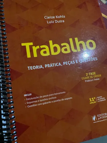 Oab segunda fase trabalho caderno peças questões CEISC