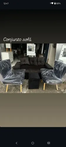 Kit poltronas e 1 pufe 