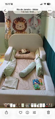 Cama Montessoriana infantil bege