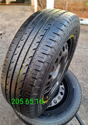 Pneus Seminovos+rodas Aro:16 estado de novo R$ 350 cada
