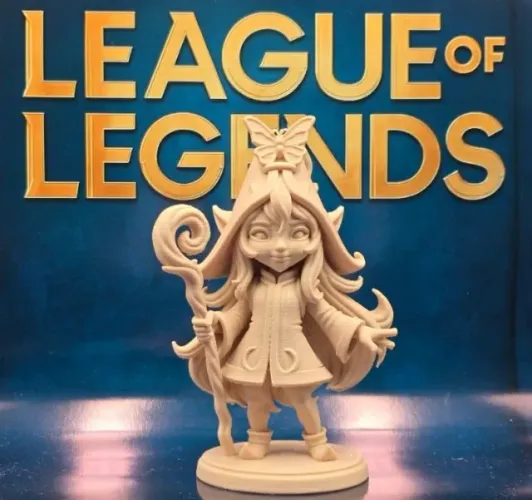 Impressão 3D Lulu (League of Legends) LoL - Sob Encomenda