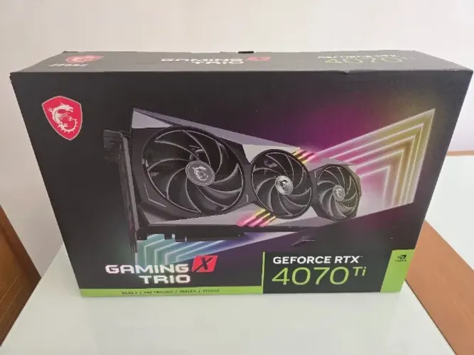 PLACA DE VIDEO NVIDIA RTX 4070 TI 12GB G6X 192B GAMING X TRIO MSI 912-V513-008