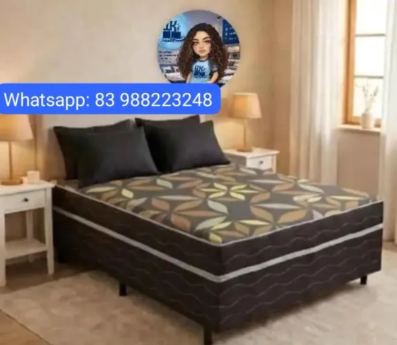 Cama casal box nova direto de fabrica 
