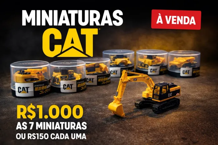 ? MINIATURAS CAT - COLEÇÃO COMPLETA (7 PEÇAS) (Caterpillar)