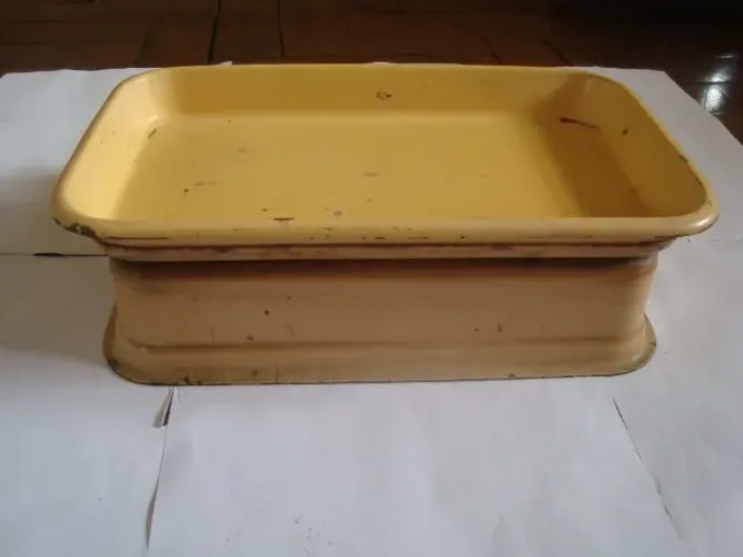 Balança de cozinha Bender antiga amarela funcionando 10 kg
