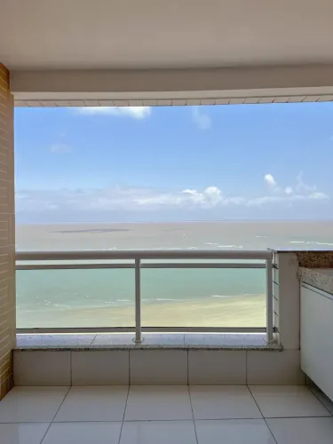 Vendo Apartamento Mobiliado com Vista Maravilhosa, FRENTE MAR . Condomínio Aquabela Ponta