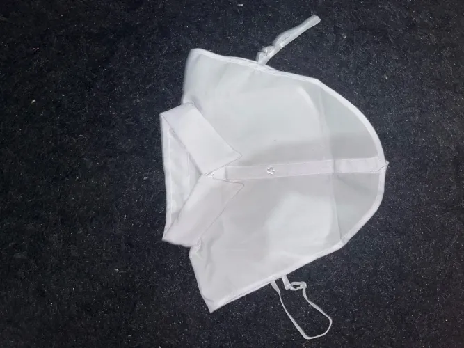 conjunto infantil 3 peças branco e vermelho nunca usado