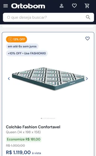 Colchão Ortobom