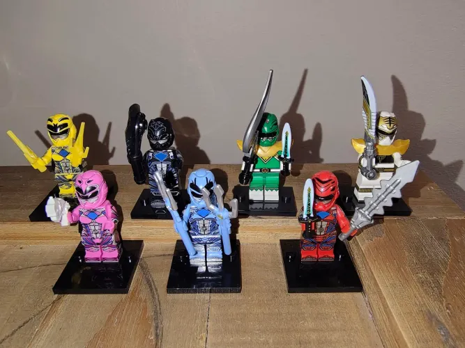 Lego Power Rangers kit 7 bonecos geek