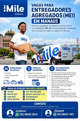 Vaga para entregador