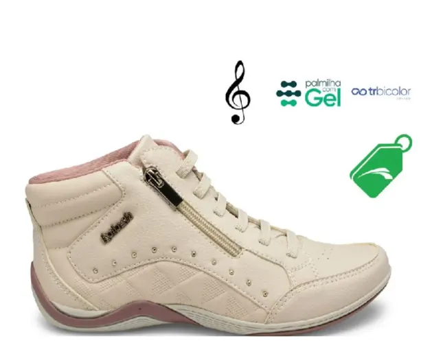 Tênis Abotinado Kolosh Feminino C3671 Porcelana Conforto e Estilo