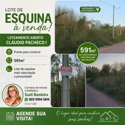 Lote de esquipna à venda - Zona leste
