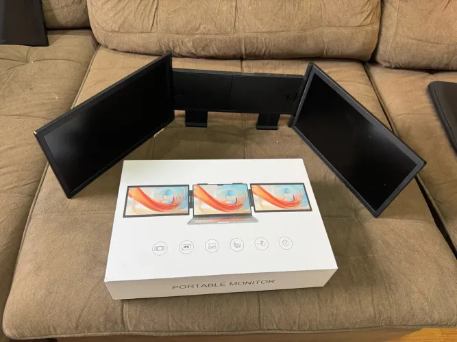 Monitor duplo portátil