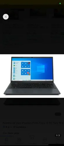Notebook vaio (positivo) i3 1tb tela 15.6