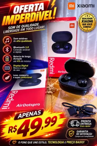 Fone de ouvido Bluetooth