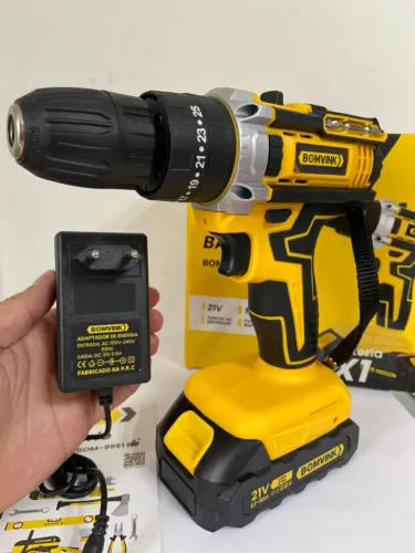 Parafusadeira a Bateria 21V 1.3Ah BOM-9961 BomVink an6