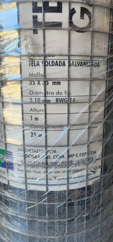Tela soldada galvanizada 