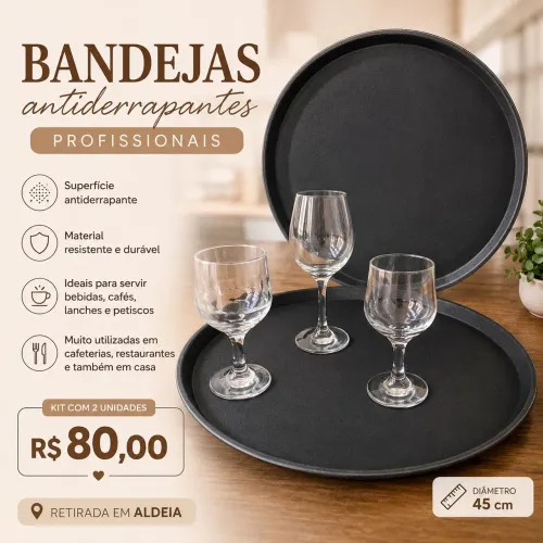 Bandeja antiderrapante
